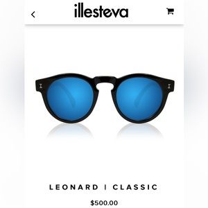 ILLESTEVA Leonard Tuxedo Sunglasses new in box